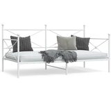  Dnevni krevet bez madraca bijeli 107x203 cm čelik | shoptok.hr