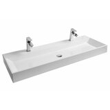 Ravak XJO01212000 Natural 120 x 45 cm dvojni umivalnik iz litega marmorja z 2 odprtinama Cene