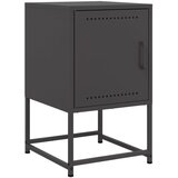 Maison Chic Nočna omarica - Nočna miza črna 36x39x60,5 cm jeklo, (21686901) Cene