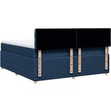 vidaXL Krevet s oprugama i madracem plavi 200 x 200 cm od tkanine | shoptok.hr