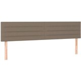  Krevet box spring s madracem LED smeđesivi 200x200 cm tkanina | shoptok.hr