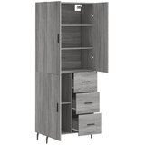  Visoka komoda siva sonome 69,5x34x180 cm od konstruiranog drva | shoptok.hr