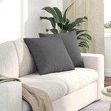  Jastučići za sofu 2 pcs Tamno siva 50 x 50 cm tkanina Cijene