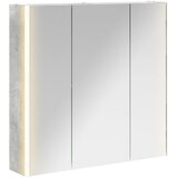  Kupaonski ormar s ogledalom Betonski sivi 73.5 x 15.5 x 70 cm | shoptok.hr