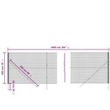  Ograda od žičane mreže zelena 2 x 10 m od pocinčanog čelika | shoptok.hr