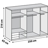 MID.YOU omara z drsnimi vrati, sahara | Shoptok.si