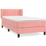 Maison Chic Box spring postelja - Vzmetna postelja z vzmetnico roza 100x200 cm žamet SL20539, (21881457) Cene