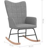  Gugalni stol s stolčkom svetlo sivo blago, (20804081) | Shoptok.si