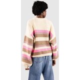 Roxy Marble Tiles Stripe Pulover parchment | Shoptok.si
