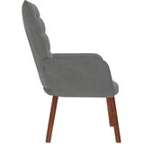  Stolica za opuštanje tamnosiva baršunasta | shoptok.hr