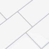  Subway pločica 20 pcs Bijela siva 29 x 21 cm Poliuretan i PET | shoptok.hr