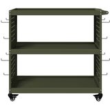  Količar za alate s policom Maslinasto zelena 75 x 35 x 73 cm | shoptok.hr