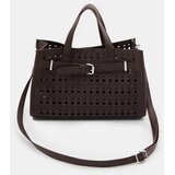 Sinsay Set od imitacije kože: torba s ažurnim uzorkom i kozmetička torbica | shoptok.hr