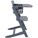 Jimmylee STOLČEK ZA HRANJENJE Brunch 63/48,5/81 cm siva | Shoptok.si