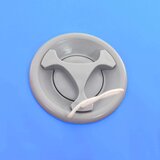 vidaXL Napihljiv gimnastični valj s tlačilko 100x60 cm PVC moder | Shoptok.si