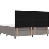  Krevet s oprugom s madracem i klupom taupe 200x200 cm Tkanina | shoptok.hr