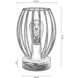  Spot-Light DO84449174 - Stona lampa GUNNAR 1xE27/25W/230V hrast | Eponuda.com
