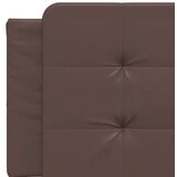 vidaXL Okvir kreveta s LED svjetlima smeđi 160x200 cm od umjetne kože | shoptok.hr