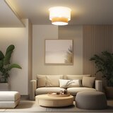  Brilagi - LED plafonski luster CERIA 1xE27/40W/230V Ø 50 cm bela/bež | Eponuda.com