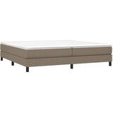  s oprugama i madracem smeđesivi 200x200 cm od tkanine | shoptok.hr