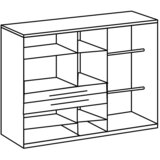 Modern Living Omara S Klasičnimi Vrati Lumio, Kašmir, Barva Hrasta | Shoptok.si