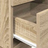 vidaXL Noćni ormarić s 2 ladice sonoma hrast 36x36x68 cm | shoptok.hr