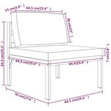  7-dijelna vrtna garnitura s jastucima aluminijska antracit Antracitno siva | Shoptok.si
