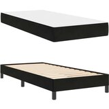 Box Postelja z vzmetnico z vzmetnico Črna 80 x 220 cm blago, (5000125760) | Shoptok.si