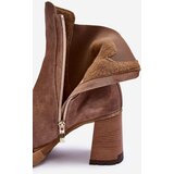 Boto Suede Boots On Heel Liresa Brown | ePonuda.com