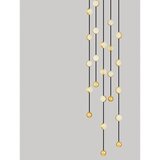 Nova Luce Mat crna LED viseća svjetiljka aluminijska s mogućnosti zatamnjivanja sa sjenilom od akrilnog stakla ø 38 cm Alcinoe – | shoptok.hr