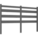 Maison Chic posteljno vzglavje - vzglavna omarica - nočna omarica sivo 146x4x100 cm trdna borovina, (21705003) Cene