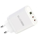 Rebel polnilec USB BLUE Power 65W, 1x USB / 2x Type-C, bel, CC-PSUP-321323 | Shoptok.si