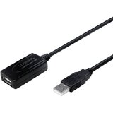Logilink USB kabel USB 2.0 USB-A vtič\, USB-A vtičnica 25.00 m črna UA0147, (20417298) | Shoptok.si