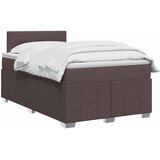  Boxspring krevet s madracem Tamno smeđa 120 x 190 cm Tkanina | shoptok.hr