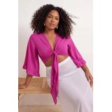 Trendyol Ženska bluza Tbbss24Af00071, Roze Cene