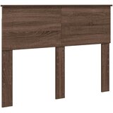  Krevetna konstrukcija s LED trakama Smeđi hrast 135 x 190 cm | shoptok.hr