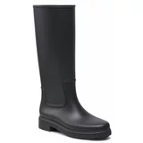 Calvin Klein Gumijasti škornji Rain Boot Knee W/Flc HW0HW01265 Črna