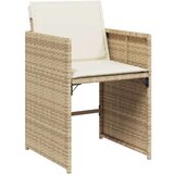  Vrtna garnitura - 13-dijelni vrtni blagovaonski set od poliratana s jastucima bež - bež i krem Stakl 12 | shoptok.hr