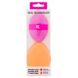 Real Techniques Miracle 2-In-1 Powder Puff Set aplikator za ličenje 1 kos + potovana torbica | Shoptok.si