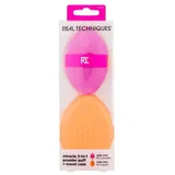 Real Techniques Miracle 2-In-1 Powder Puff Set aplikator za ličenje 1 kos + potovana torbica