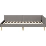  Kutni okvir kreveta Sivo-smeđa 100 x 200 cm tkanina | shoptok.hr