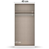 Rauch Möbel omara s klasičnimi vrati, siva, hrast artisan | Shoptok.si