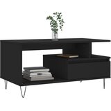  Stolić za kavu crni 90 x 49 x 45 cm od konstruiranog drva | shoptok.hr