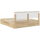  Krevetna konstrukcija s uzglavljem Sonoma hrast 180 x 200 cm | shoptok.hr