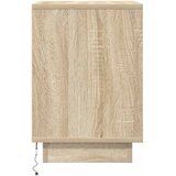  Noćni ormarić s LED svjetlima boja hrasta sonome 38x34x50 cm | shoptok.hr