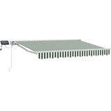  Ručni okvir tende s LED-ima Zelena i bijela 2,5 x 2 m | shoptok.hr