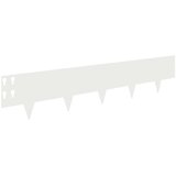  Ograda oko Travnjaka 10 pcs 100 x 20 cm Čelik Bijela | Eponuda.com