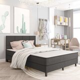 vidaXL boxspring postelja temno siva iz blaga 180x200 cm Cene