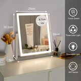 HYCFYJR kozmetično ogledalo z LED osvetlitvijo in 10x povečavo | Shoptok.si