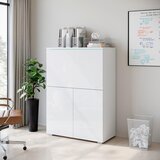 Livetastic PISALNIK leseni material bela, bela, visoki sijaj | Shoptok.si